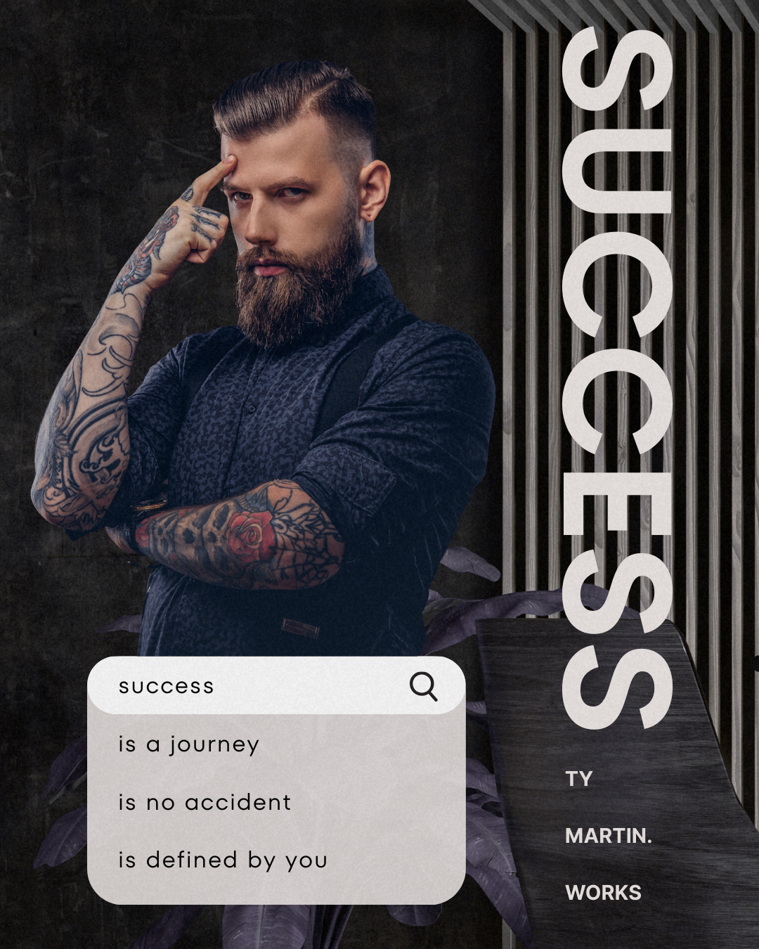 Success brand and print design