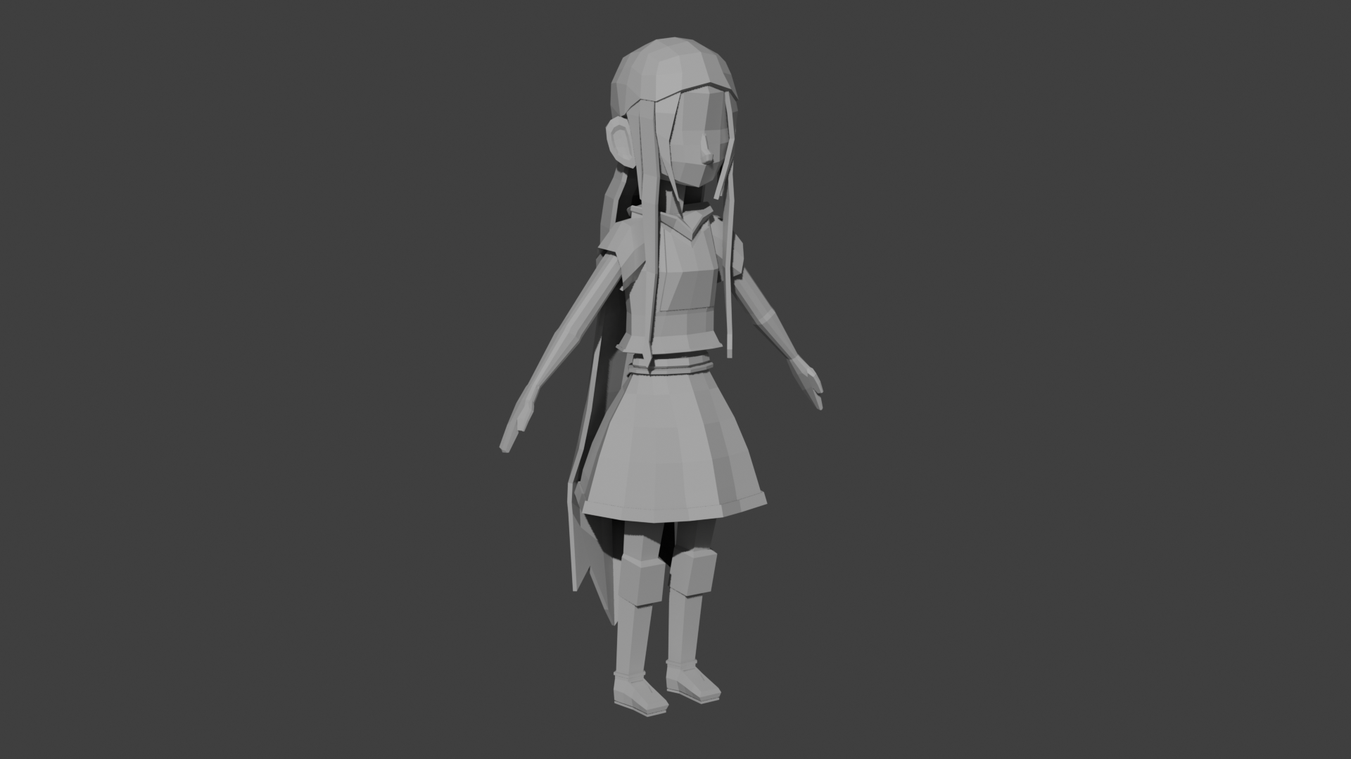 Low poly game-ready warrior character