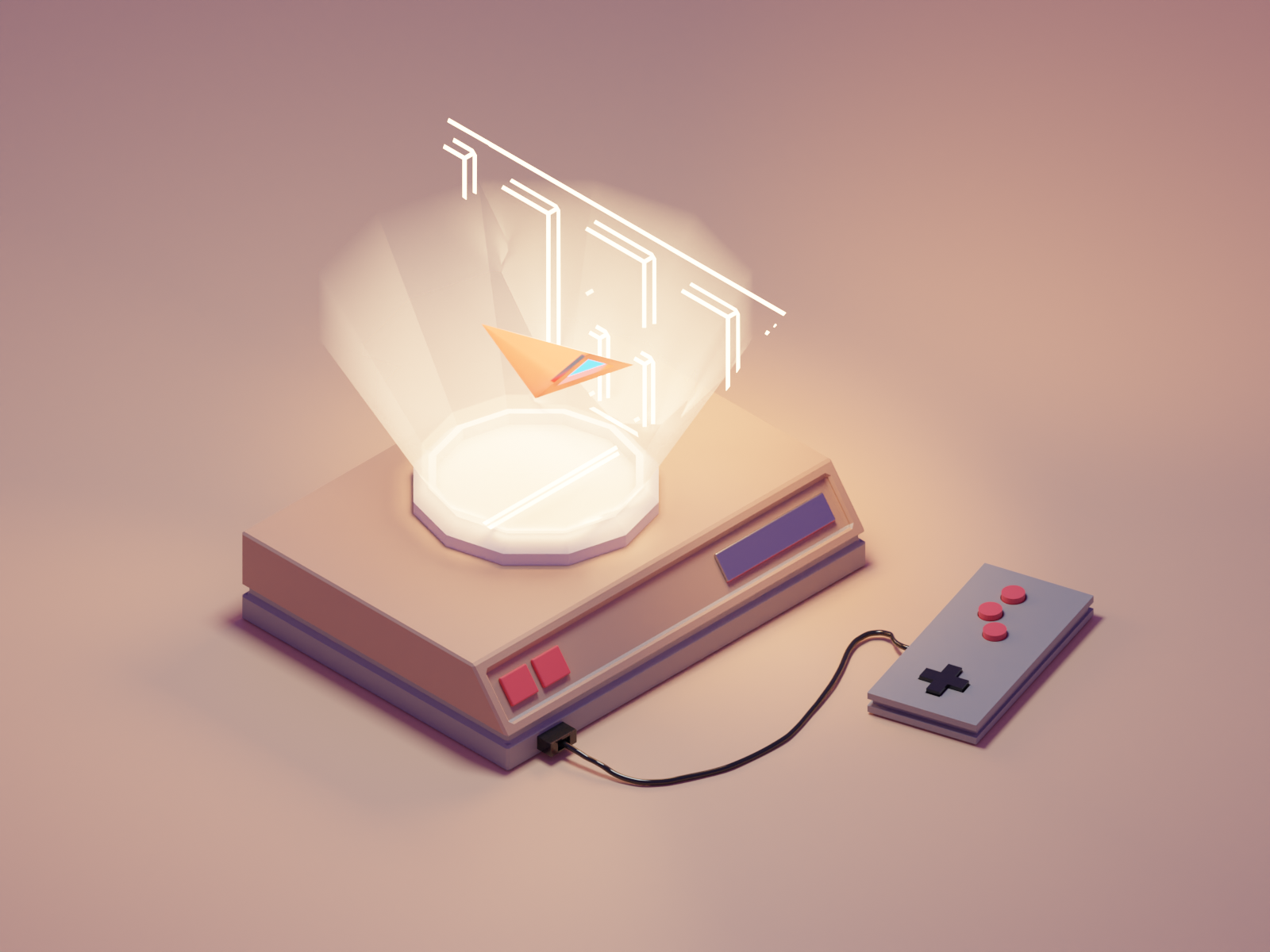 Retro console model